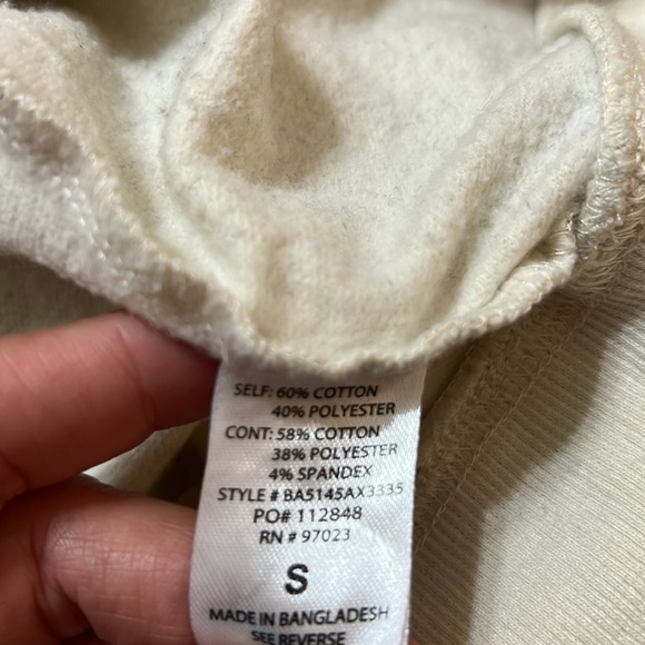 Rebellious one Cream women’s Sweatshirt with Pink Rose and Butterfly Design - Picture 5 of 5